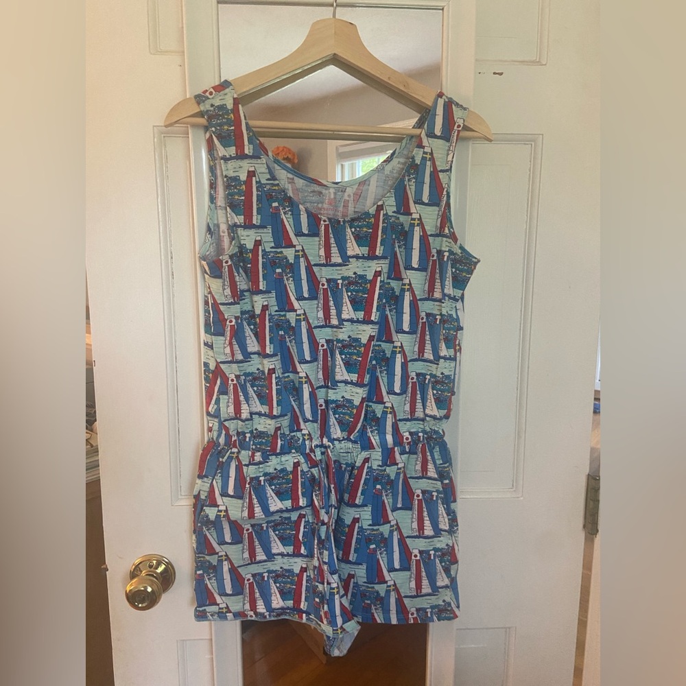 Vineyard Vines Nautical Print Romper